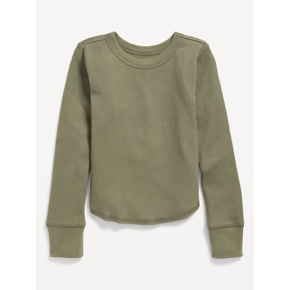 Old Navy Long-Sleeve Thermal-Knit T-Shirt for Girls Sz-XXL Alpine Tundra
